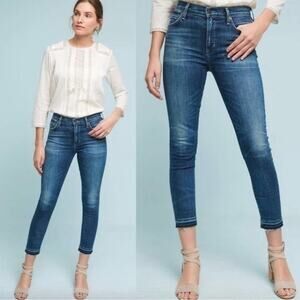 UEC CITIZENS OF HUMANITY ROCKET CROP HIGH RISE SKINNY DEMIN JEANS SZ 27